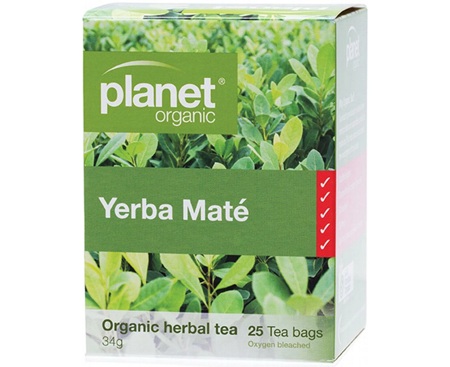 Herbal Tea Bags, 25 Pieces (Yerba Mate)