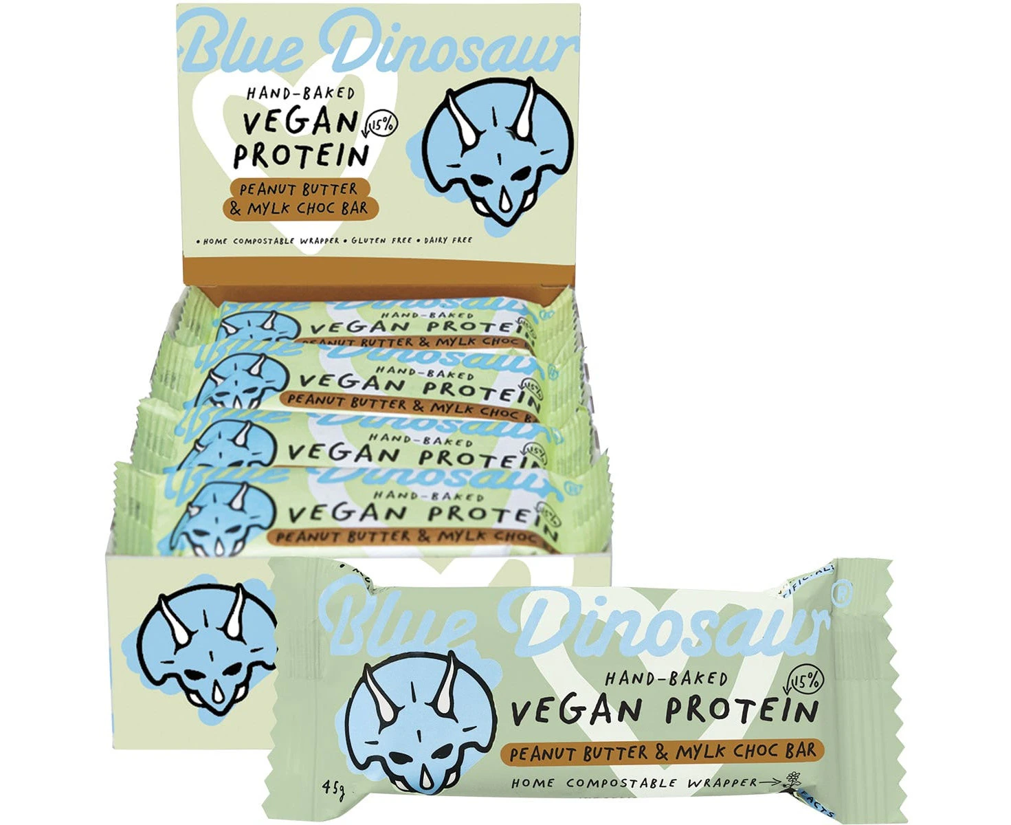 PB & Mylk Choc Vegan Protein Bars (12x45g)