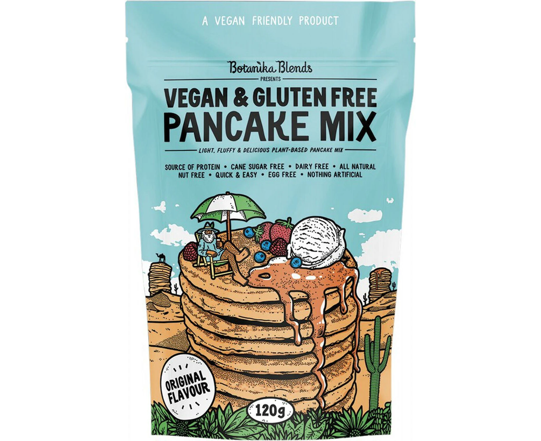 Vegan & Gluten Free Pancake Mix Original - 120g