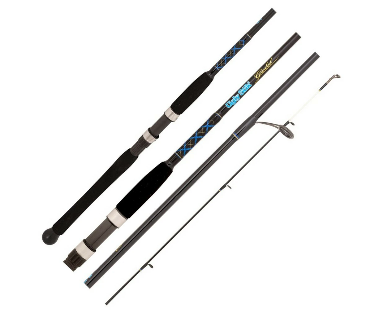 4ft Ugly Stik Gold 3-6kg Kayak Fishing Rod - 1 Piece Spin Rod