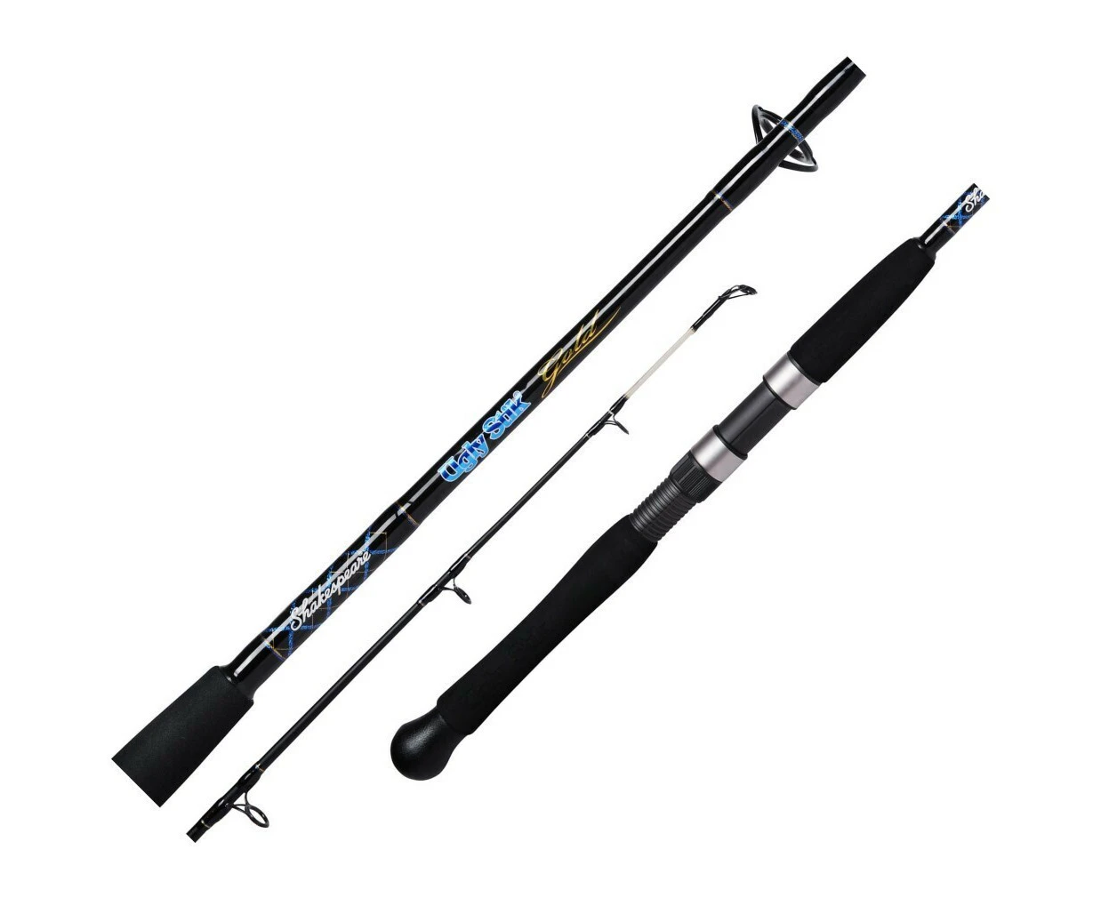 8ft Ugly Stik Gold 5-8kg Spinning Fishing Rod - 2 Piece Spin Rod