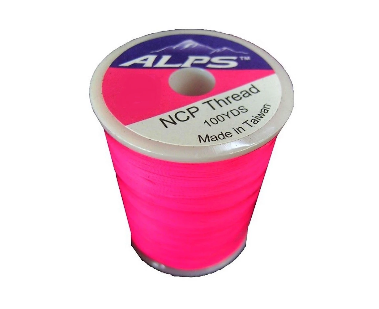 Alps 100yds of Luminous Red Rod Wrapping Thread - Size A (0.15mm) Rod Binding Cotton