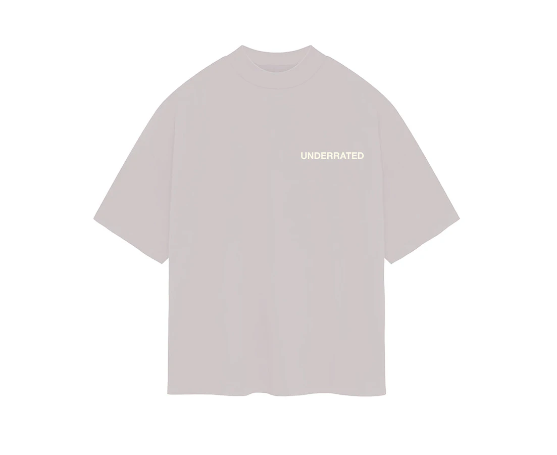 UNDERRATED Classic Logo T-Shirt - Fog Grey