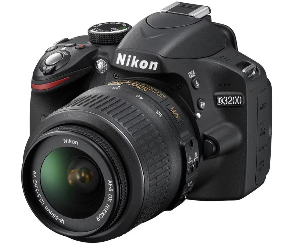 Nikon D3200 DSLR Camera with Nikon AF-S 18-55mm VR