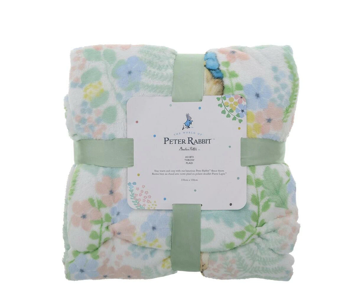 Beatrix Potter Peter Rabbit English Garden Collection - Peter Rabbit Throw