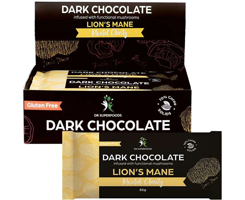 Dr Superfoods Dark Chocolate Bar Mental Clarity 12x85g