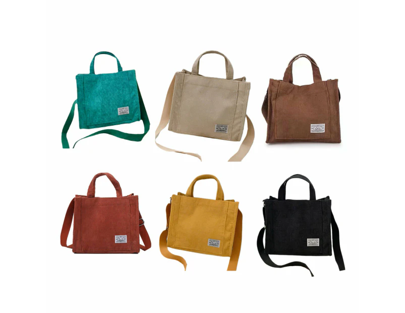 6 Colours Women Corduroy Small Square Shoulder Bag Fashion Crossbody Tote