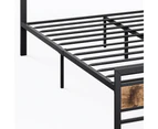 Metal Bed Frame Mattress Base Set Wood King Double Queen Pocket Spring HD Foam Q