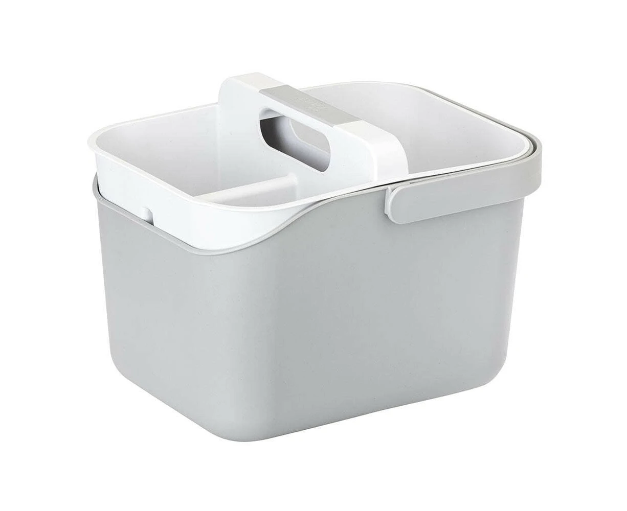 Vigar Rengo 3L Bucket & Caddy Set w/ Carry Handle Storage Home Organiser Grey