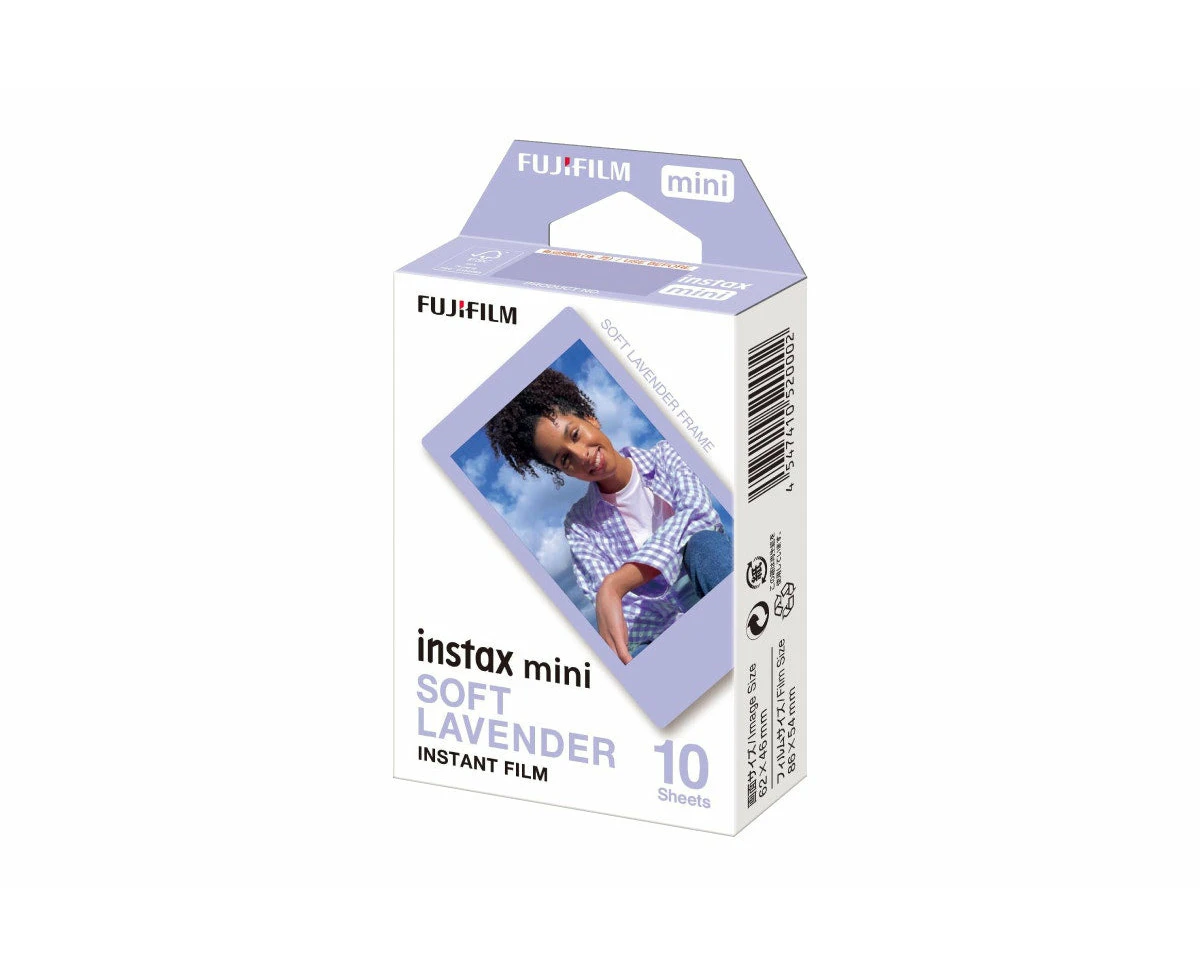 Fujifilm Instax Pal Camera, Printers & Film - Instax Mini Soft Lavender Film (10 Pack)