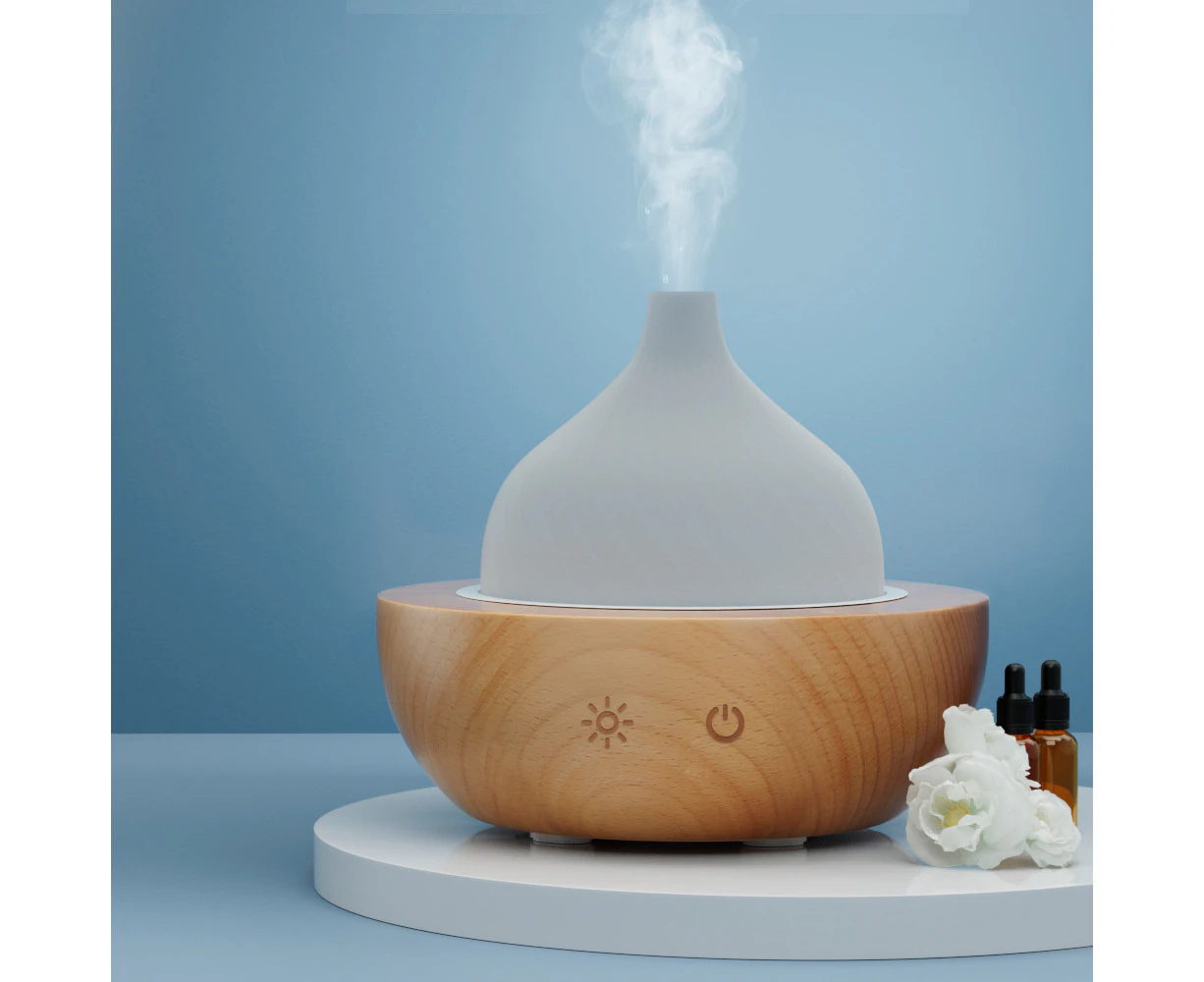 Devanti Aroma Diffuser Air Humidifier LED Glass