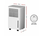 Devanti Dehumidifier 12L Air Purifier White