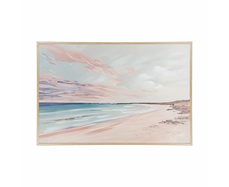 Sunset Beach Framed Canvas - Anko