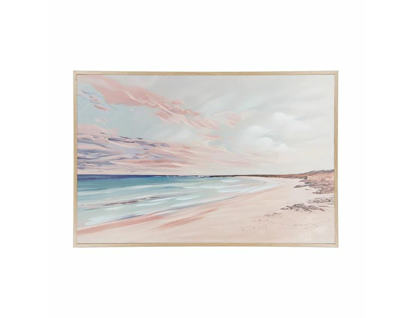 Sunset Beach Framed Canvas - Anko