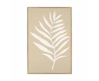 Texture Palm Linen Framed Canvas - Anko