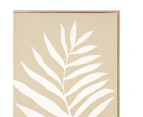 Texture Palm Linen Framed Canvas - Anko