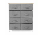 8 Drawer Chest, Grey - Anko