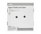 Sage and Gold Look Clock - Anko