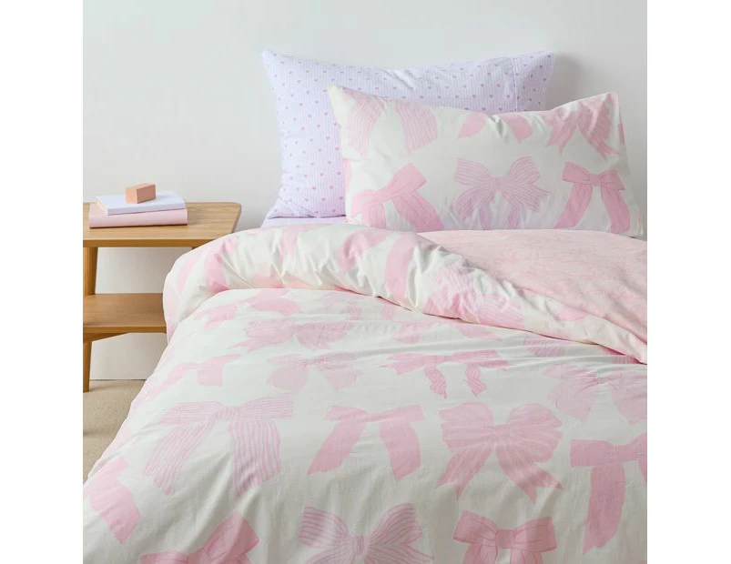 Target Bella Bows Kids Cotton Quilt Cover Set