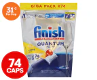 Finish Powerball Quantum All in 1 Dishwashing Tabs Lemon 74pk