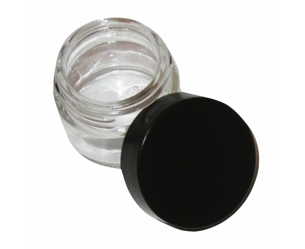 Round Glass Jar with BLACK Lid - 60ml