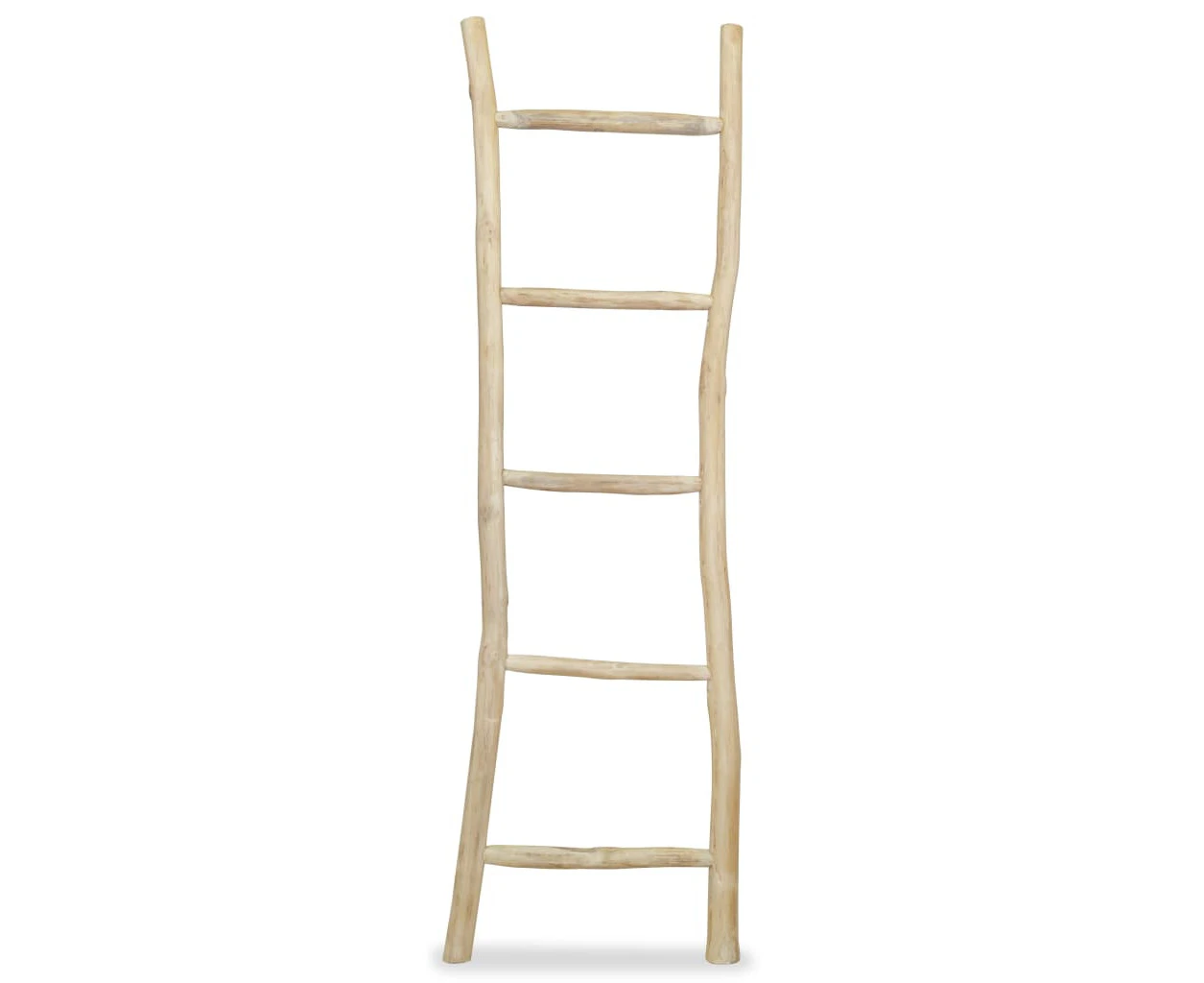 vidaXL Towel Ladder with 5 Rungs Teak 45x150 cm Natural