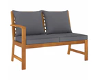 vidaXL 4 Piece Garden Lounge Set with Cushion Solid Acacia Wood