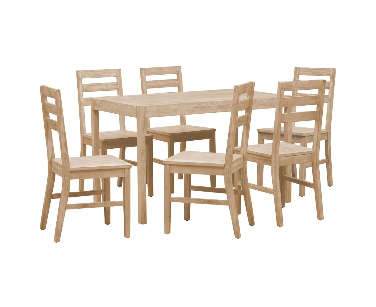 vidaXL 7 Piece Dining Set Solid Wood Acacia