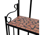 vidaXL Mosaic Plant Stand Terracotta