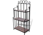 vidaXL Mosaic Plant Stand Terracotta