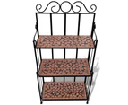 vidaXL Mosaic Plant Stand Terracotta