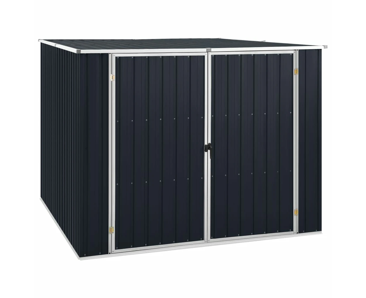 vidaXL Garden Shed Anthracite 195x198x159 cm Galvanised Steel