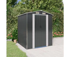 Garden Shed Anthracite 192x274x223 cm Galvanised Steel