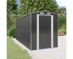 Garden Shed Anthracite 192x274x223 cm Galvanised Steel