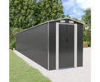 Garden Shed Anthracite 192x274x223 cm Galvanised Steel