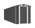 Garden Shed Anthracite 192x274x223 cm Galvanised Steel