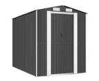 Garden Shed Anthracite 192x274x223 cm Galvanised Steel