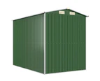 vidaXL Garden Shed Green 192x357x223 cm Galvanised Steel