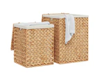 vidaXL Laundry Baskets 2 pcs Water Hyacinth