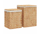 vidaXL Laundry Baskets 2 pcs Water Hyacinth