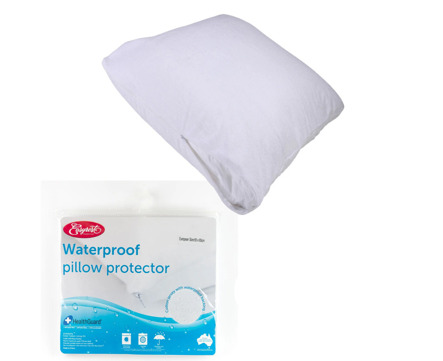 Easyrest Bamboo Cotton Jersey Waterproof European Pillow Protector