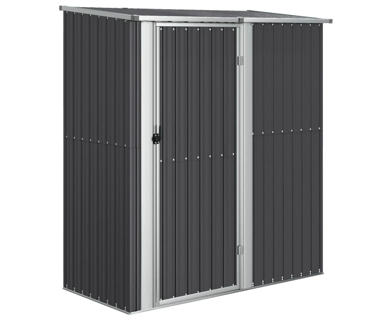 vidaXL Garden Shed Anthracite 180.5x97x209.5 cm Galvanised Steel