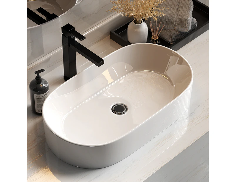 Cefito Bathroom Basin Ceramic Vanity Sink Hand Wash Bowl 53x28cm