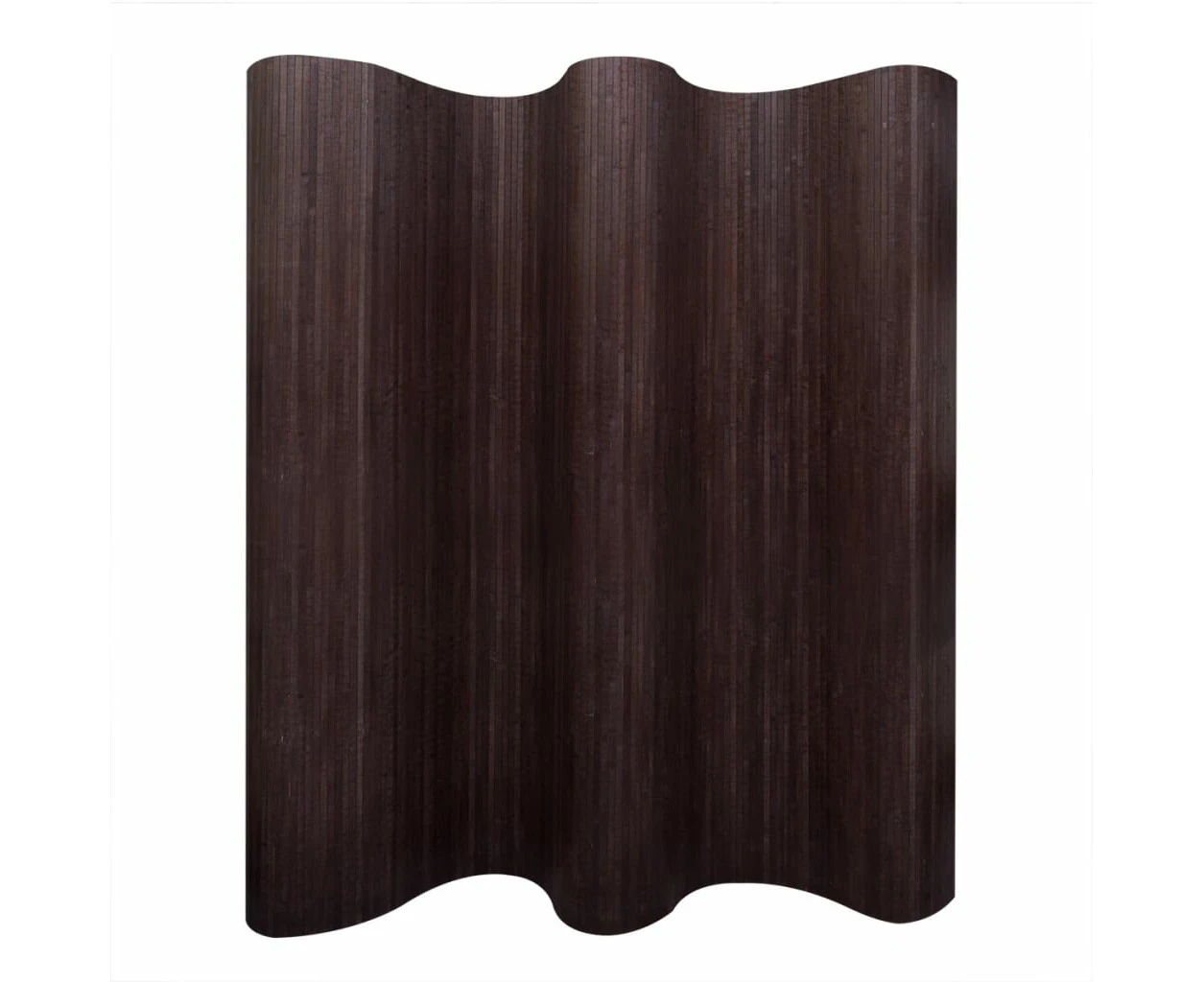 vidaXL Room Divider Bamboo Dark Brown 250x165 cm