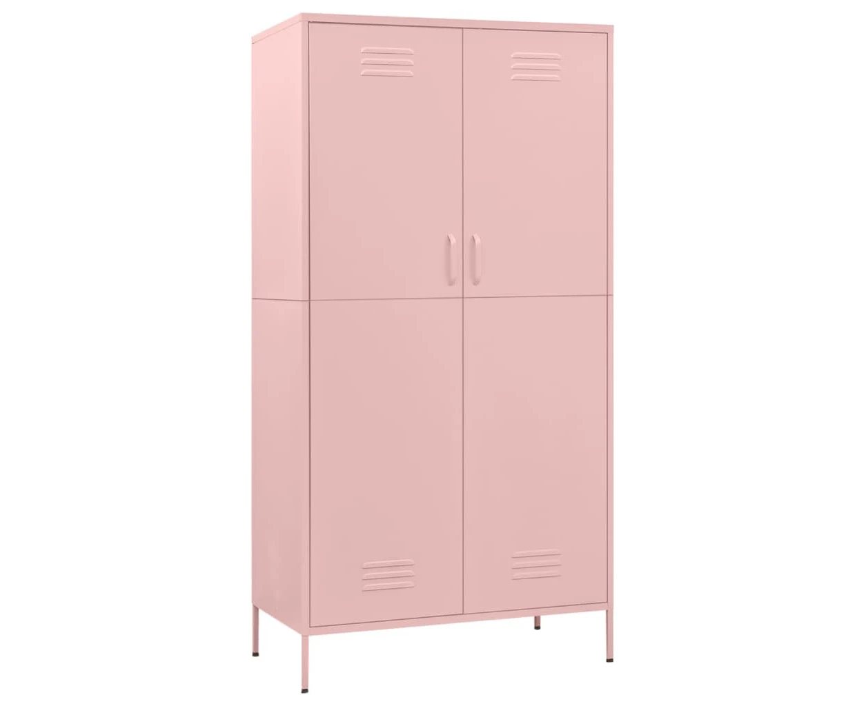 vidaXL Wardrobe Pink 90x50x180 cm Steel