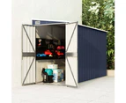 Wall-mounted Garden Shed Anthracite 118x100x178 cm Steel