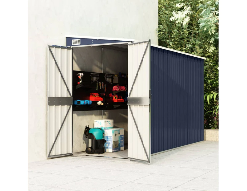 Wall-mounted Garden Shed Anthracite 118x100x178 cm Steel