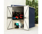 Wall-mounted Garden Shed Anthracite 118x100x178 cm Steel