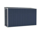 Wall-mounted Garden Shed Anthracite 118x100x178 cm Steel