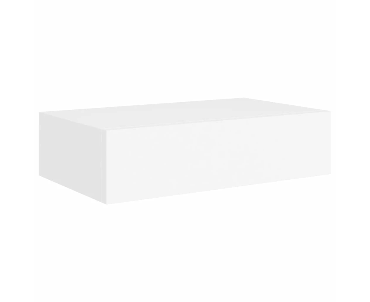 vidaXL Wall-mounted Drawer Shelf White 40x23.5x10cm MDF